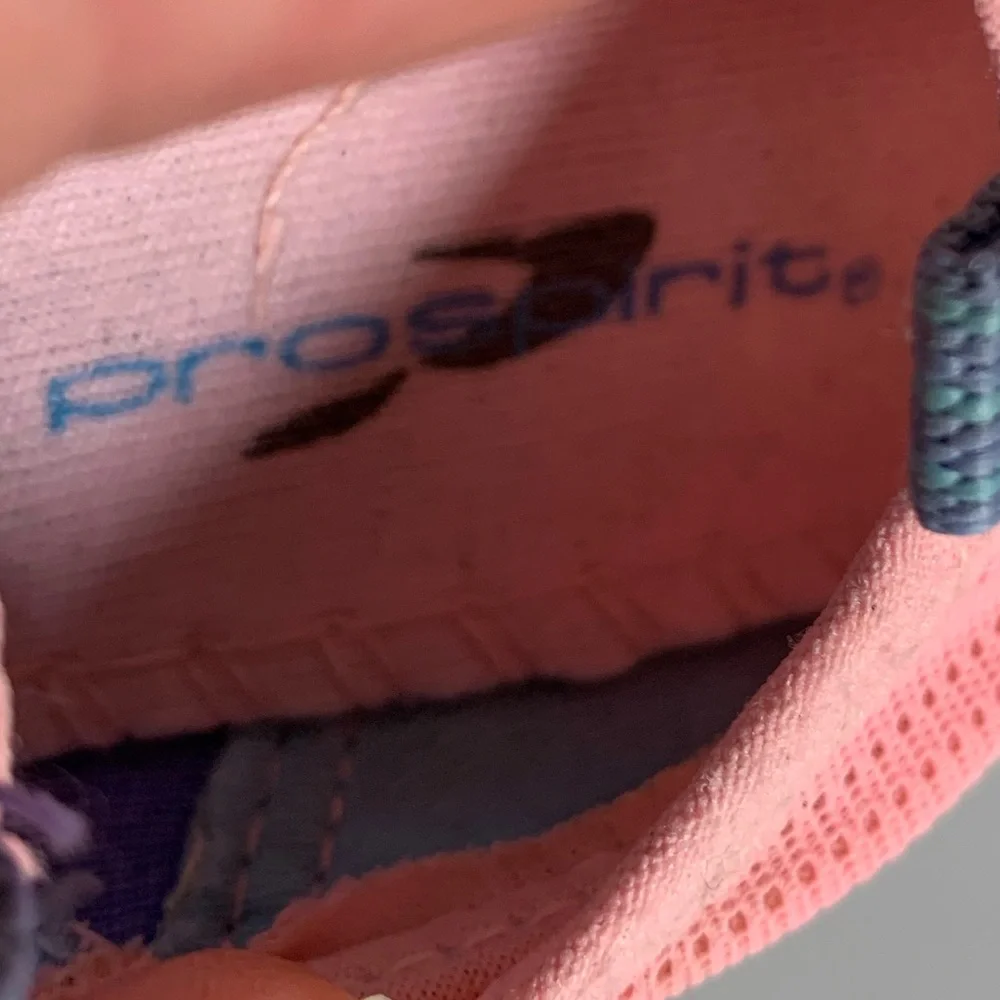Prospirit Water Shoes Baby Girls Size 7 Blue Pink Pool Rubber Non-Slip Bottom